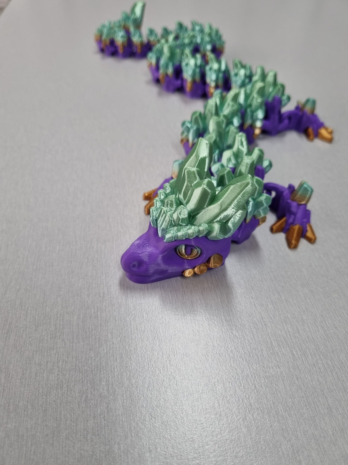 3D PRINTED CRYSTAL DRAGON FIDGET TOY