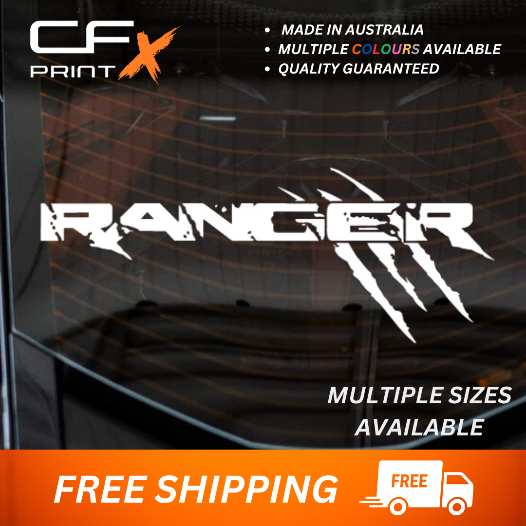 FORD RANGER CLAW Vinyl Stickers Decal For Car/Ute/Caravan