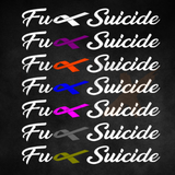 FUCK-SUICIDE Car Ute Windscreen decal sticker big banner awareness