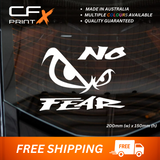 NO FEAR EYES Vinyl Sticker Decal For Car/Boat/Caravan