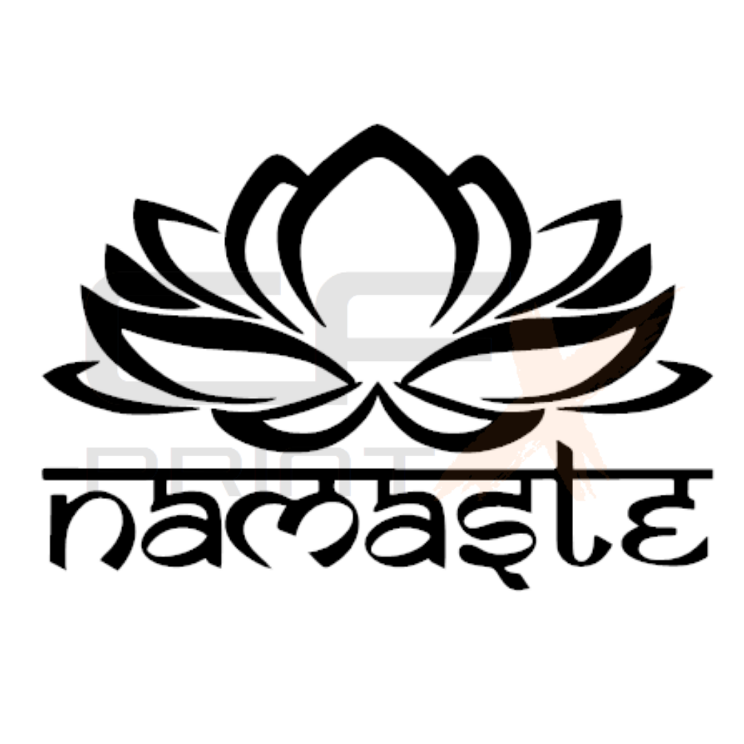 NAMASTE LOTUS Vinyl Sticker Decal For Car/Boat/Caravan