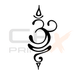 SANSKRIT BREATHE SYMBOL OM PRANA Vinyl Sticker Decal For Car/Boat/Caravan