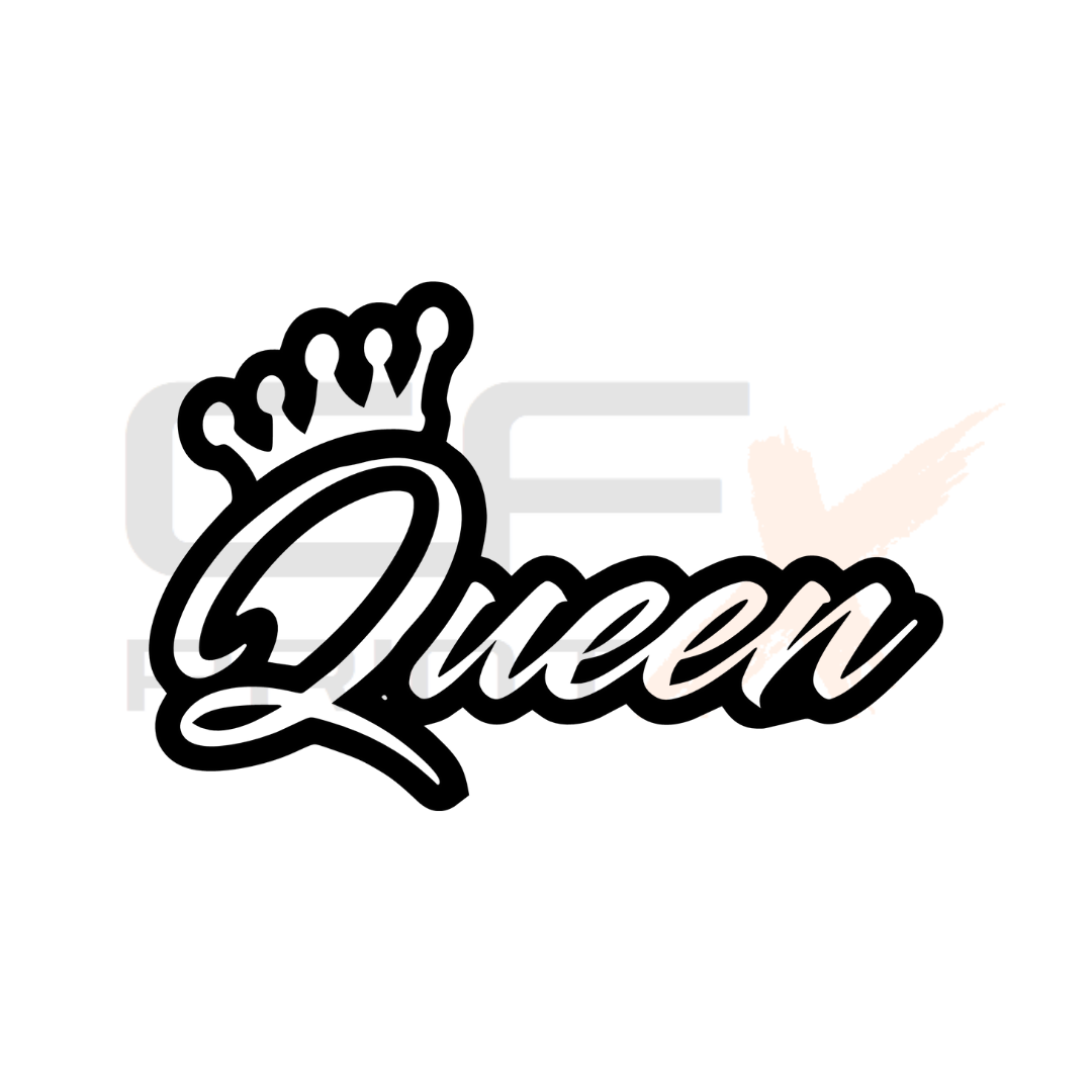 QUEEN Vinyl Sticker Decal For Car/Boat/Caravan